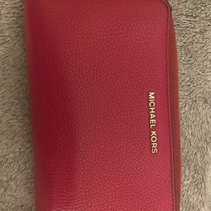 Pink Michael Kors wristlet